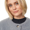 Damen Teddyjacke mit Knopfleiste