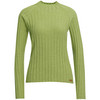 Damen Langarmshirt mit Turtleneck  grün