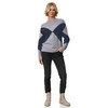 Damen Strickpullover mit Rautenmuster