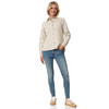 Damen Cordbluse mit floraler Stickerei