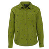 Damen Cordbluse mit floraler Stickerei