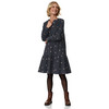 Damen Cord-Kleid mit Stickereien