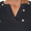 Damen Cord-Kleid mit Stickereien