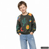 Sweatshirt voor jongens met all-overprint