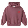 Jungen Hoodie mit Rücken-Print dunkellila