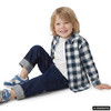 Jungen Flanell-Hemd in Karo-Muster