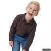 Jungen Flanell-Hemd in Feinkaro-Muster