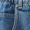 Jongensjeans met barrel-pasvorm en used-was