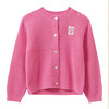 Meisjesvest met wol roze