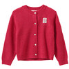 Meisjesvest met wol rood