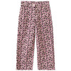 Cordbroek voor meisjes crème / roze / donkerpaars