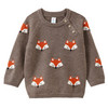 Baby Strickpullover mit Fuchs-Motiven