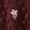 Mädchen Strickjacke mit Blumen-Stickerei