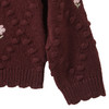 Mädchen Strickjacke mit Blumen-Stickerei