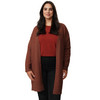 Damen Long-Strickjacke aus Glattstrick