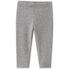 Baby Sweatleggings mit Herzchen-Allover hellgrau
