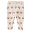 Gebreide babylegging met dierenmotieven