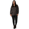 Damen Bluse mit Leo-Muster