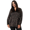 Damen Bluse mit Leo-Muster