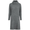 Damen Strickkleid mit Rollkragen grau