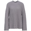 Damen Strickpullover mit Zopfmuster