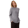 Damen Strickpullover mit Zopfmuster
