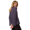 Damen Strickpullover mit Zopfmuster