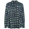 Damen Satinbluse mit Allover-Print