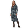 Damen Satinkleid mit Allover-Print