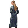 Damen Satinkleid mit Allover-Print