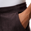 Damen Jogpants in Veloursleder-Optik
