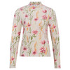 Damen Feinstrickshirt mit Blumen-Allover