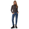 Damen Feinstrickshirt mit Allover-Muster