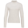 Damen Feinstrickshirt unifarben creme
