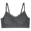 Damen Seamless-Bustier unifarben dunkelgrau