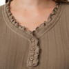 Damen Schlafshirt mit Ajour-Muster