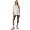 Damen Thermoleggings in Leder-Optik