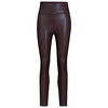 Damen Thermoleggings in Leder-Optik