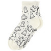 1 Paar Damen Socken im Halloween-Look