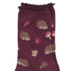 1 Paar Damen Socken mit Wald-Motiven