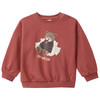 Baby Sweatshirt mit Baby-Print hellrot