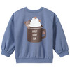 Baby Sweatshirt mit Baby-Print blau