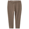 Baby Leggings mit Rippstruktur braun / cremeweiss