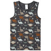2 Jungen Unterhemden mit Dino-Motiven