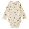 2 Baby Langarmbodys mit Fahrzeug-Prints