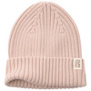 Gebreide babymuts met ribbelstructuur roze