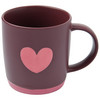 Tasse mit Prägung dunkellila