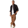 Herenoverhemd van corduroy met borduursels