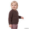Baby Strickjacke mit Rippstruktur