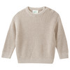 Baby Strickpullover mit Rippstruktur hellbeige